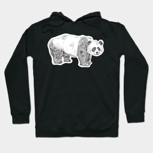 Panda Line Art Hoodie